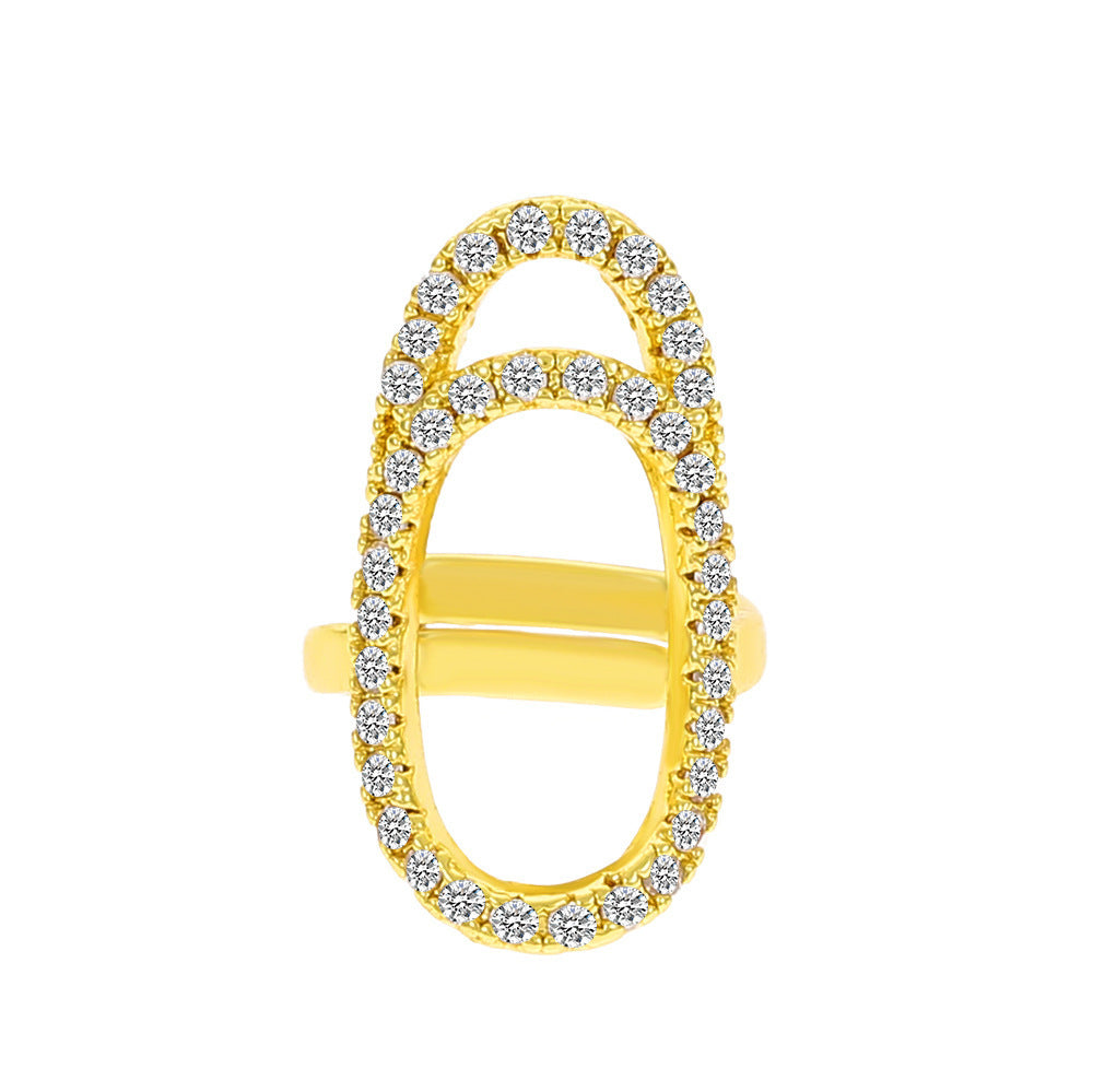 Wholesale Nail cap joint ring creative opening adjustable